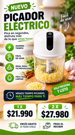 OFERTA│Picador De Alimentos Eléctrico 250ML