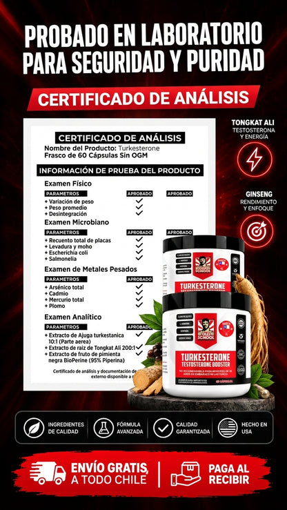 Suplemento Turkesterone™ 60 Capsulas