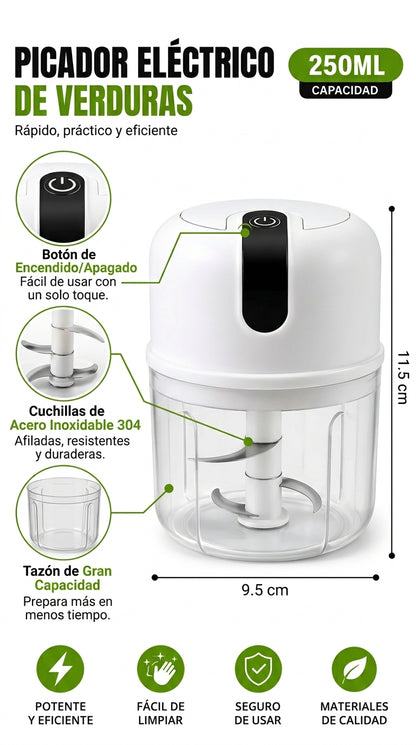 OFERTA│Picador De Alimentos Eléctrico 250ML